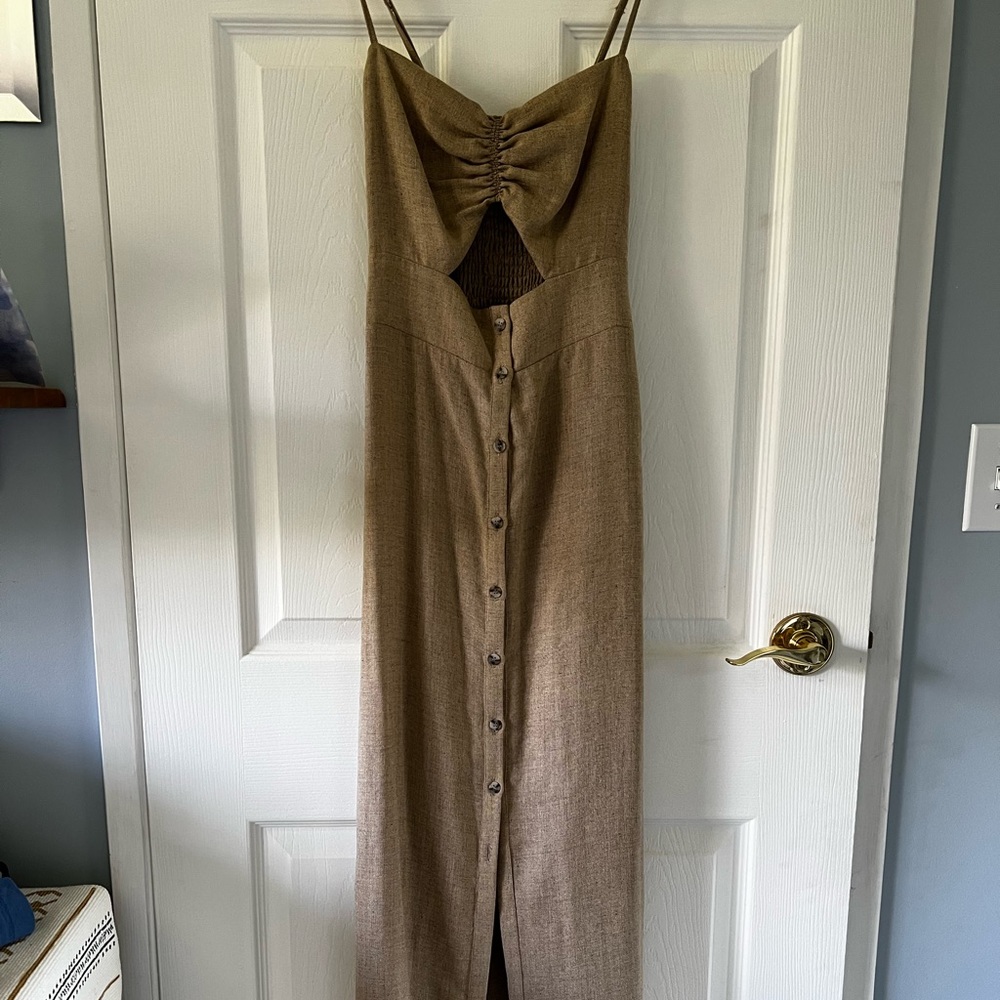 Nanushka cutout midi dress (m)